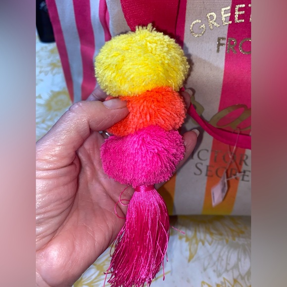 NWT Victoria's Secret Pink and Orange Tote Bag - Picture 4 of 16